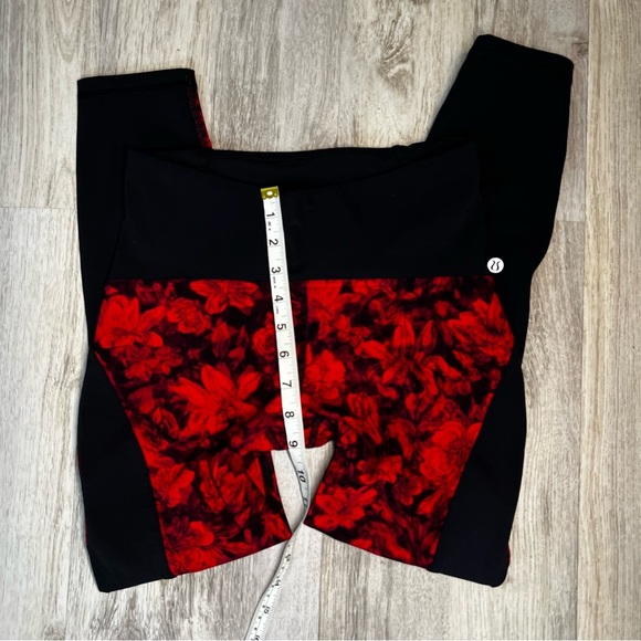 Lululemon Train Times Fast Pace Pant Special Edition Carminetrue Red Black Sz 6 - Picture 6 of 8